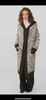 Contrasting Hooded Long Knitted Cardigan