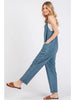 Washed Roll-up Jumpsuit