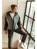 Joleen Fur Sherpa Jacket with Denim