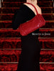 Italian Handmade Vegetable Tanned Leather Shoulder Bag: DARK RED