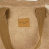 Faux Suede Large Shoulder Bag – Camel & Cream (Cipria)