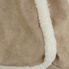 Faux Suede Large Shoulder Bag – Camel & Cream (Cipria)