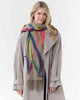 Colourful Stripes Needle Punch Wrap: Denim