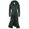 Women's Long Rain Jacket - Dark Green: Medium