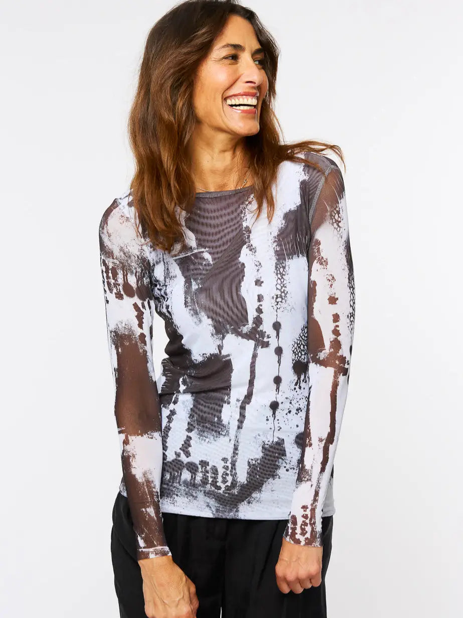 Echoes - Florence Double Sheer Top