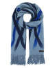Colourful Stripes Needle Punch Wrap: Denim