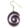 Spiral pendant and earrings