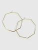 Octagon Hoops-Gold