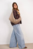 Corduroy Round Shoulder Bag – Taupe Beige (Toast)