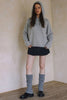 KNIT HOODIE SWEATER T0013: OLIVE