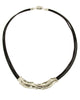 Twist Design Leather Necklace