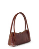 Italian Handmade Vegetable Tanned Leather Shoulder Bag: LIGHT CHOCOLATE
