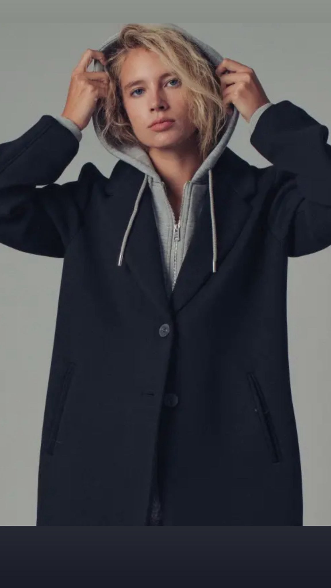 Scuba Fabric- Rekaxed Fit with Detachable Hoodie