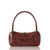 Italian Handmade Vegetable Tanned Leather Shoulder Bag: LIGHT CHOCOLATE