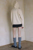 KNIT HOODIE SWEATER T0013: OLIVE