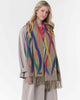 Colourful Stripes Needle Punch Wrap: Frappé