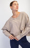Criss-Cross Open Back Cropped Long Sleeve Top