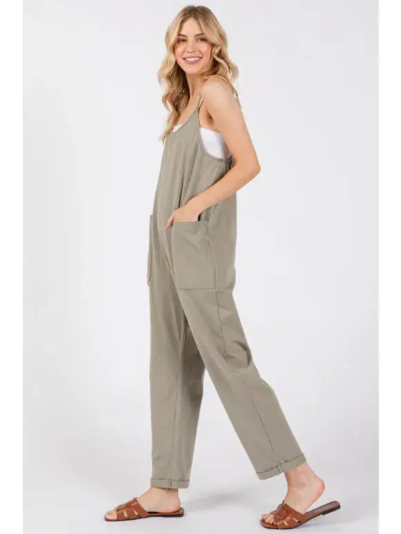 Relaxed Cotton Jumpsuit