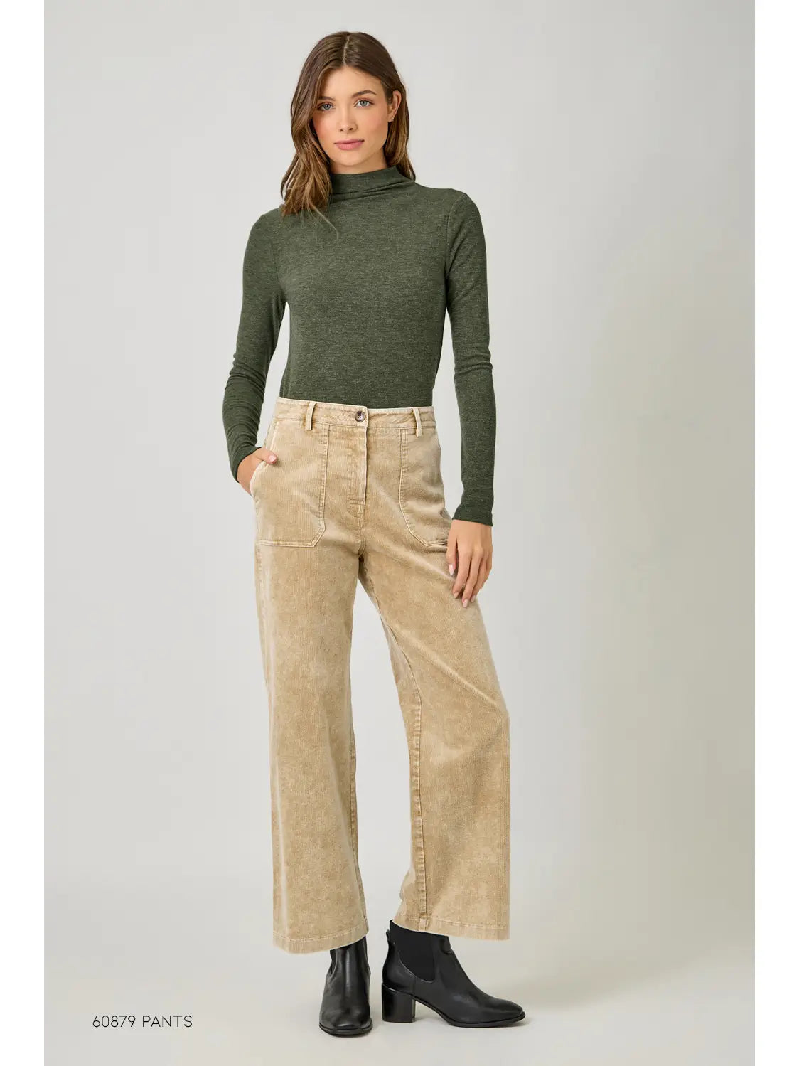 Knit Mock Neck Long Sleeve Top