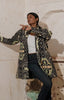Quilted Cotton Kimono Jacket with Ikat Print