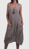 Pure Linen Sleeveless Dress