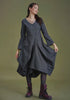 Asymmetrical Hem Long Sleeve Dress