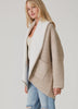 Two-Tone Long Sleeve Oversized Cardigan