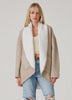 Two-Tone Long Sleeve Oversized Cardigan