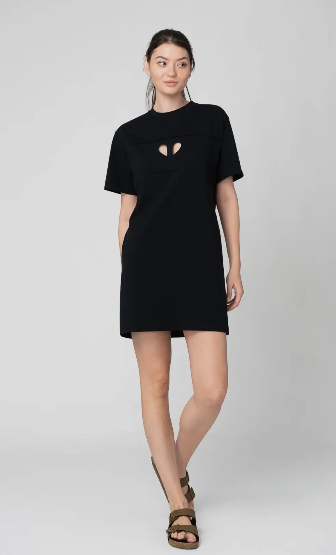 Cut-Out Heart T-Shirt Dress