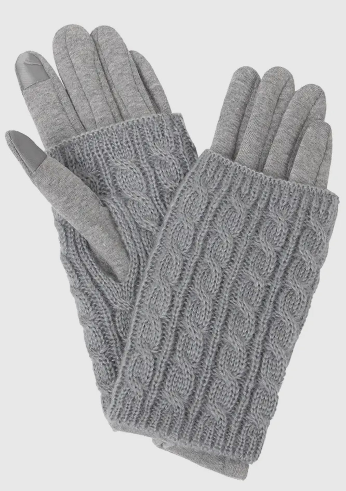 Double Layer Knitted Touch Screen Women's Gloves