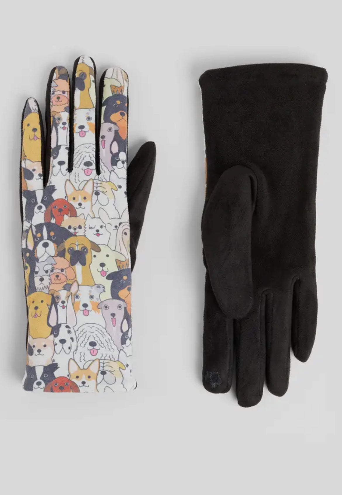 Multi Dogs Touchscreen Gloves