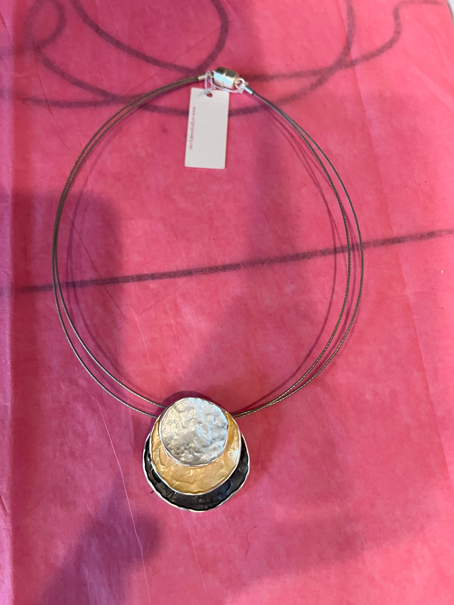 3 Stack Pendant Necklace