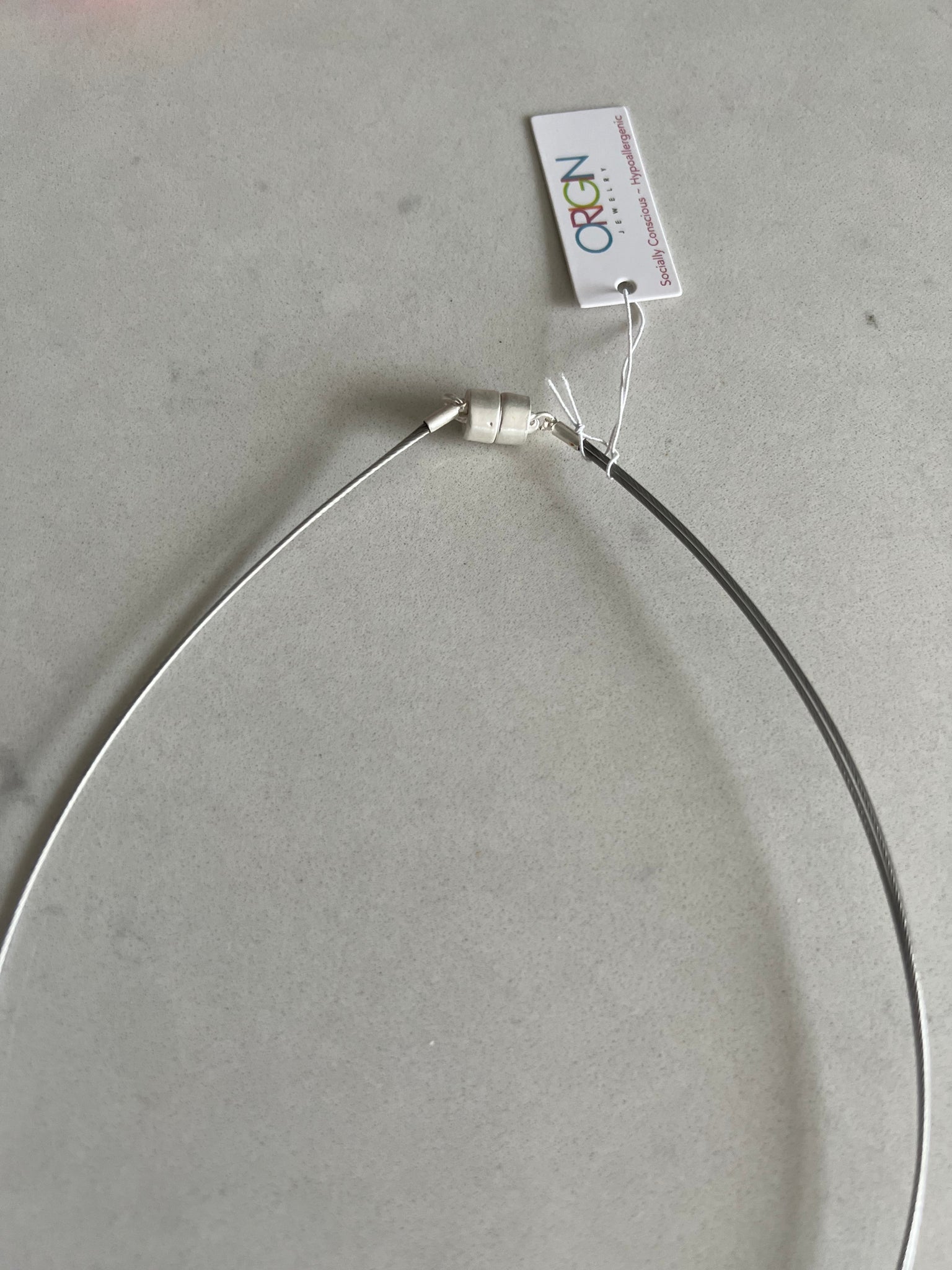 3 Stack Pendant Necklace with magnetic closure