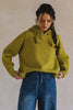 KNIT HOODIE SWEATER T0013: OLIVE