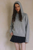 KNIT HOODIE SWEATER T0013: OLIVE
