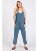 Washed Roll-up Jumpsuit
