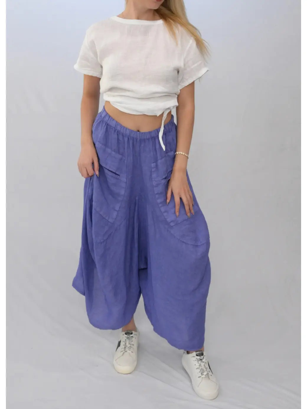 Linen Parachute Pants