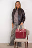 Corduroy Large Handbag – Burgundy (Arde)
