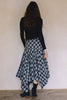 ASYMMETRICAL PLAID MAXI SKIRT