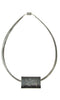 N-matt Satori Reversible Magnetic Closure Pendant: Silver/mgm