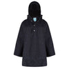 Women's Rain Poncho - Black and Navy