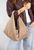 Corduroy Round Shoulder Bag – Taupe Beige (Toast)