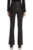 Stretch Faux leather flare pants