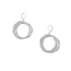 Silver/Slate  loop earrings